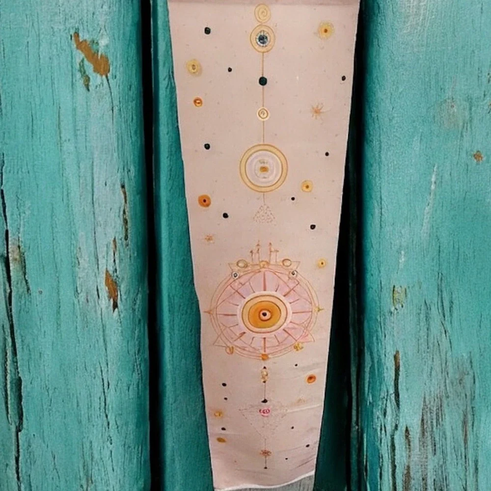 Pink celestial tapestry